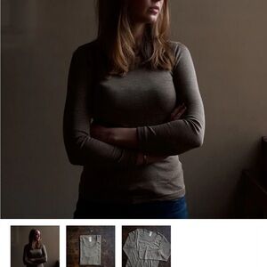 Engle Merino Wool/Silk Top in Walnut